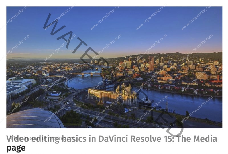 Video editing basics in DaVinci Resolve 15-The Media page