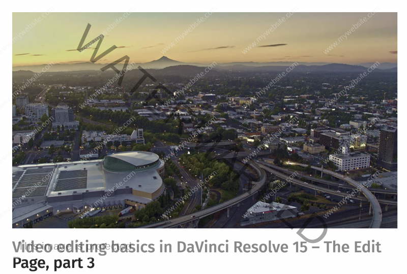 Video editing basics in DaVinci Resolve 15 – The Edit Page, part 3