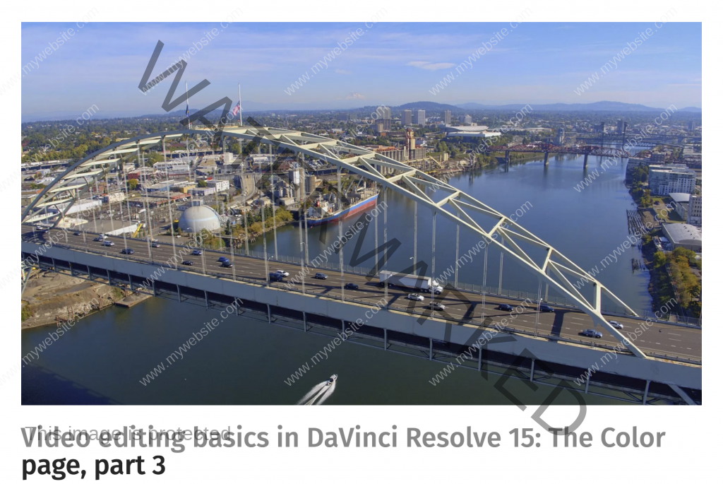 Video editing basics in DaVinci Resolve 15: The Color page, part 3