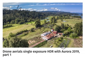 Drone aerials single exposure HDR with Aurora 2019, part 1